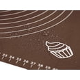 thumbnail image 2 of Silicone Baking Mat for Rolling Pastry Dough with Measurements, 25.6 x 17.7 BPA Free Non stick and Non Slip Coffee Table Sheet Baking Supplies for Bake Pizza Cake, 2 of 5