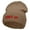 Khaki, variant on Power Up Embroidered 12 inch Acrylic Cuffed Long Beanie - Black OSFM