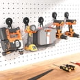 thumbnail image 3 of KALOMB-Heavy-Duty Storage Magnetic HooksNo Need for Drilling, with Anti-Slip Coating, Suitable for Garages, Workshops, Kitchens, Storage Cabinets, RVS, Garden Tool Storage (Orange 3 pcs), 3 of 3