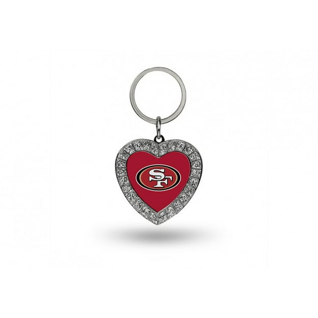 Porte-clés Cœur Bling en Strass San Francisco 49ers