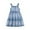 Blue, variant on REDARER Toddler Girls' Light Wash Denim Sundress, Sleeveless Tiered Ruffle Dress with Button Front, Casual Summer Beach & Party Princess Dress for Kids,12-18 Months