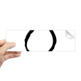 thumbnail image 1 of greek alphabet ocorn black rectangle bumper sticker notebook window decal, 1 of 1