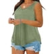 thumbnail image 3 of Craaazy Women's Oversized Sleeveless Tunic Tops, Lightweight Casual Shirt, Plus Size V Neck Loose Fit Blouse for Everyday Outfits Gifts, 3 of 7