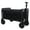Black+ Gray, variant on 3-in-1 Convertible Folding Wagon Cart with Bench Seat and Storage, Heavy Duty Collapsible Utility Cart with All-Terrain Wheels, Lightweight Shopping Cart for Camping, Beach, Garden, Purple and Gray