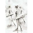 thumbnail image 2 of Valle, Aimee Del 13x18 Black Ornate Wood Framed with Double Matting Museum Art Print Titled - Three Ballerinas, 2 of 4
