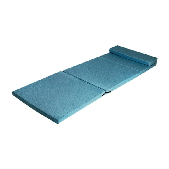 Tnarru Foldable Futon Mattress Floor Mattress Compact Ultralight Adults Tatami Mat Sleeping Pad for Traveling Outdoor Dormitory Home blue