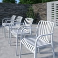 thumbnail image 6 of Amazonia Porto Belo 7-Piece Dark Finish Wood 100% FSC Oval Patio Dining Set White, 6 of 9
