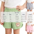 thumbnail image 4 of SROBPTY Toddler Girls Summer Shorts Solid Soft Breathable Pants for 6M-3Y, 4 of 5