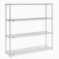 thumbnail image 5 of Nexel 5 Tier Stainless Steel Wire Shelving Starter Unit, 60"W x 24"D x 86"H, 5 of 5