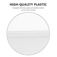 thumbnail image 3 of IDEANATEGRATE 2Pcs White Oval Plastic Ice Cream Storage Container for Home Use Freezer Safe 10.2X6.3X4.3In, 3 of 8
