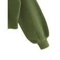 thumbnail image 4 of Jersey ZAFUL para mujer con cuello en V corto y manga larga, color verde claro, 4 of 6