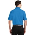 thumbnail image 2 of Port Authority Silk Touch Interlock Performance Polo-S (Brilliant Blue), 2 of 6