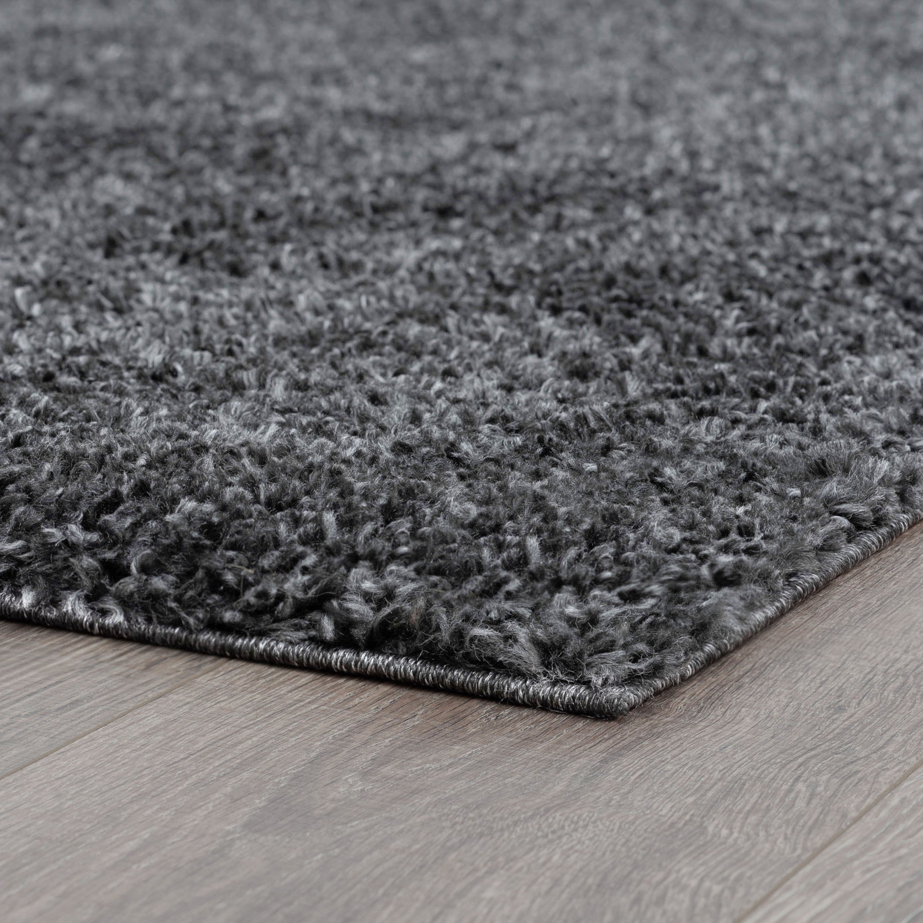 Bliss Rugs Transitional Solid Color 2' x 3' Gray Polypropylene Indoor Area Rug, 2' x 3'