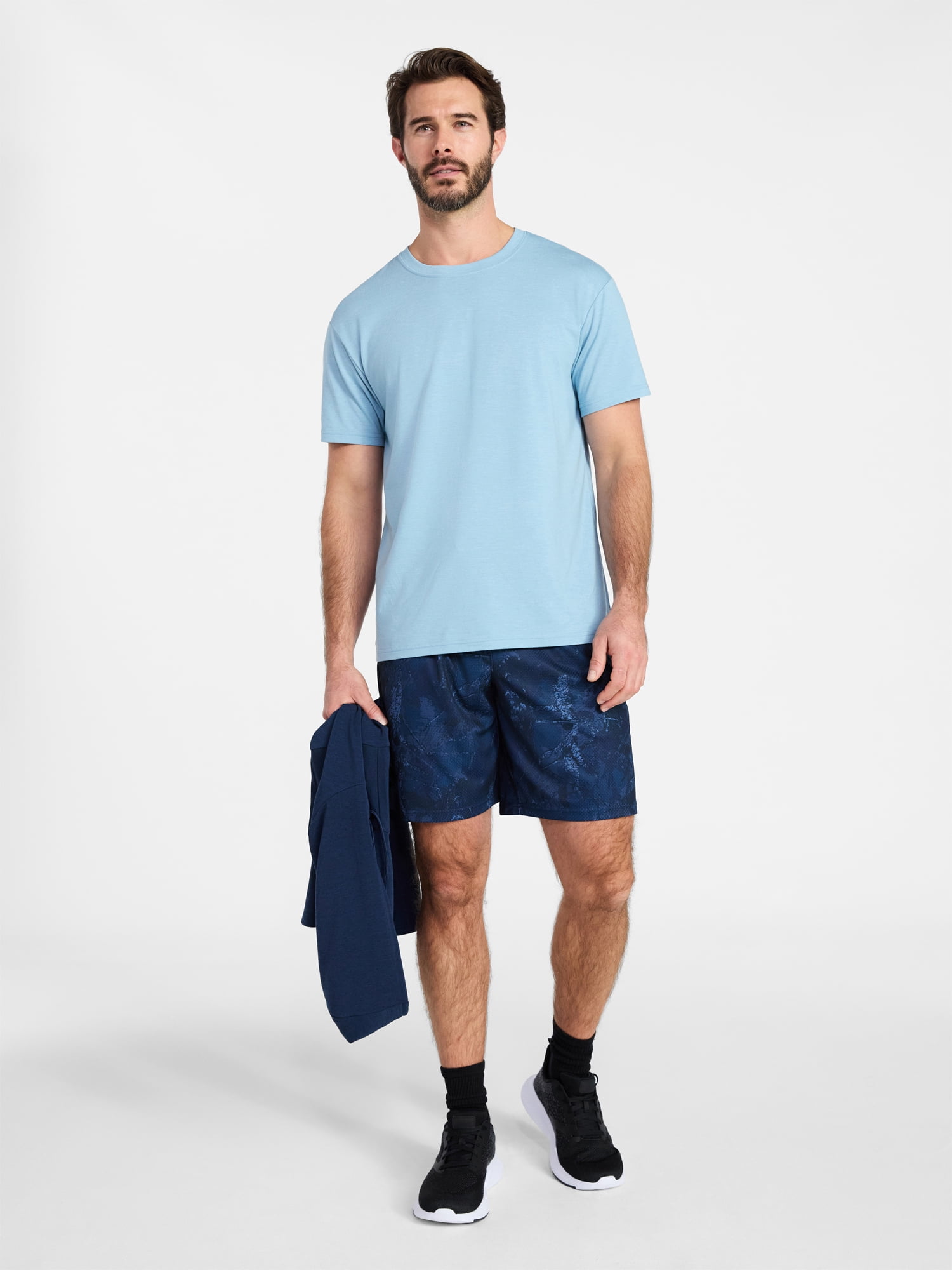 Athletic Works Men's and Big Men's Active Mesh Shorts, 9" Inseam, Sizes XS-5XL