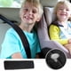 thumbnail image 5 of 4 almohadillas para cinturón de seguridad extraíbles, color negro, con velcro, para niños y adultos., 5 of 5