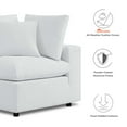 thumbnail image 3 of Modular Lounge Sectional Deep Sofa Chair Set, Sunbrella, White, Fabric, Modern Contemporary, Outdoor Patio Balcony Cafe Bistro Garden Furniture Hotel Hospitality, 3 of 10