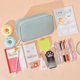 thumbnail image 3 of Bolso pequeño del maquillaje para el bolso cosmético del artículo de tocador de la bolsa de CanvasTravel del cuero de la PU para las muchachas de las mujeres, 3 of 5