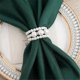 thumbnail image 5 of Napkin Ring Elegant Bling Modern Pearl Beaded, 5 of 5