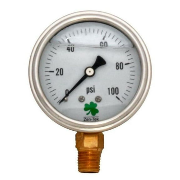 Zenport Industries LPG100 0 â€“ 100 PSI Low Pressure Gauge