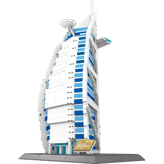 IMEX Burj Al Arab Hotel of Dubai Building Block Set, 1307 Pcs