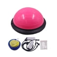 thumbnail image 2 of Pelota De Equilibrio De Media Base Antideslizante Para Entrenamiento De Equilibrio En Casa, Gimnasio, Fuerza Central, Color Rosa Y Rojo, 2 of 8