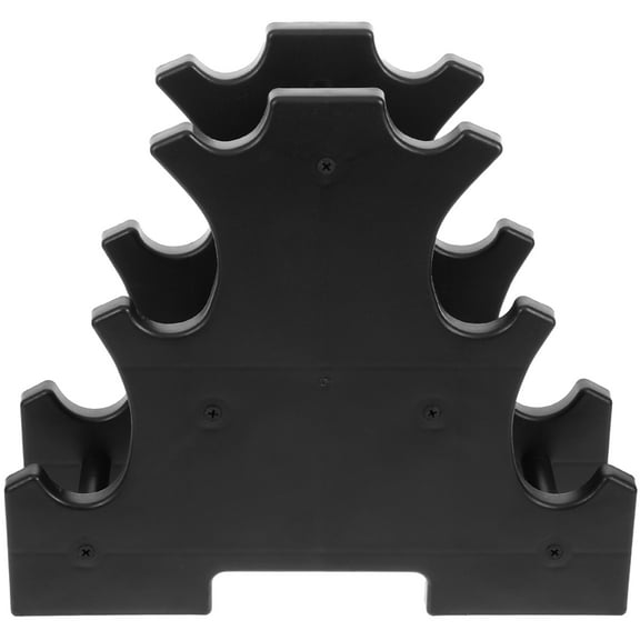 WORGEOUS  Weight Bar Plastic Two-sided Three-layer Electroplated Dumbbell Rack Fitness