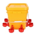 thumbnail image 2 of Automatic Chicken Waterer Large Capacity Water Bucket and Cups, Provides Clean Water for Poultry, Suitable for Birds, Ducks, Geese, and Turkeys, Connects to Extension Hose, 2 of 7