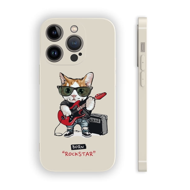 Destaca entre la multitud con una divertida y llamativa funda plateada mate con gráficos para iPhone12 Pro