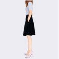 thumbnail image 3 of 2025 Women's High-Waisted A-Line Office Skirt with Pockets - Stretch Yoga Skirt for Work & Weekend, 3 of 13