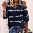 thumbnail image 2 of Birdeem Blouses pour Femmes Mode T-Shirt Décontracté Imprimé Col en V Manches 3/4 Blouse, 2 of 12