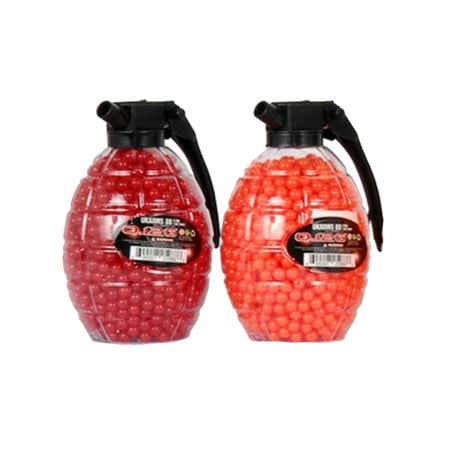 (2x) 500 AIRSOFT BB GRENADE BOTTLE 6mm .12g BBs