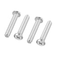 thumbnail image 1 of Unique Bargains Round Head Phillips Screws, 4 Pack M8-1.25 x 45mm 304 Stainless Steel 18-8 Full Thread, 1 of 7
