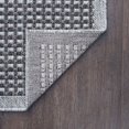 thumbnail image 7 of 2x8 Water Resistant, Indoor Outdoor Runner Rugs for Patios, Hallway, Entryway, Deck, Porch, Balcony or Kitchen | Outside Area Rug for Patio | Light Gray, Basketweave | Size: 2'3'' x 7'3'', 7 of 7