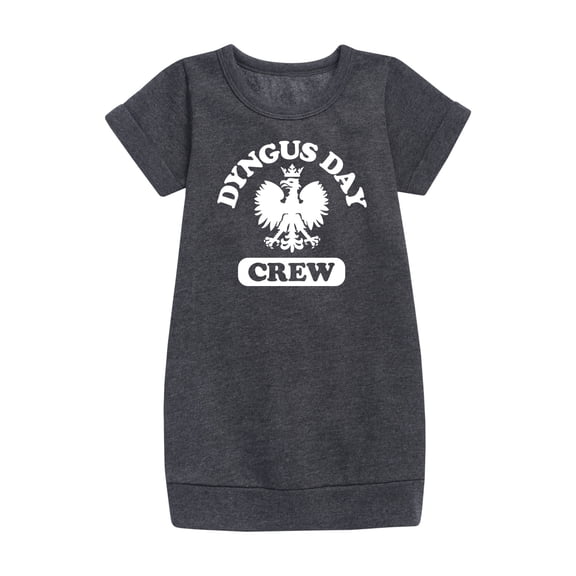 Instant Message - Dyngus Day Crew - Polish Holiday Celebration - Toddler & Youth Girls Fleece Dress