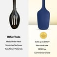thumbnail image 2 of Mrs. Anderson’s Baking Silicone Spoon-Shaped Spatula, Flexible And Nonstick, One-Piece Design, Navy Blue, Set Of 2, For Mixing, Folding, Scraping, Baking, And Cooking, 2 of 5