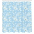 thumbnail image 3 of Ambesonne Winter Shower Curtain, Soft Stars, 69"Wx75"L, Pale Blue Yellow White, 3 of 3