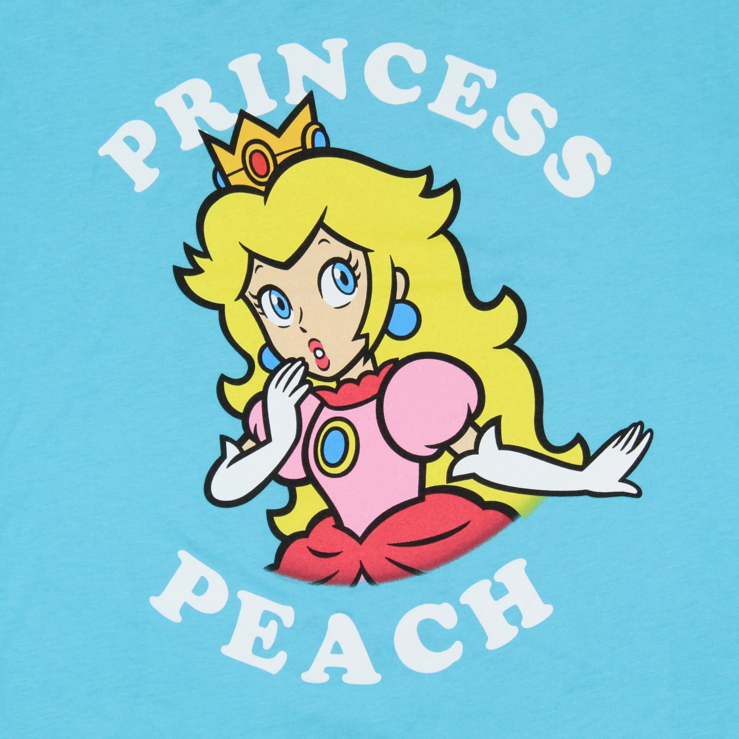 Princess Peach Girls Short Sleeve Graphic T-Shirt, Sizes 4