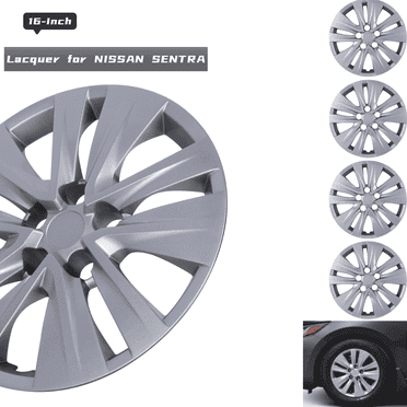 (Set of 4) 16 inch Hubcaps Wheel Rims Cover for 2020-2025 Nissan Sentra,Lacquer