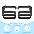 thumbnail image 3 of Uxcell G Hook Webbing Slide Buckles, Metal G Hooks Adjustable Buckle for Backpack Luggage Straps Black 32mm, 3 of 7