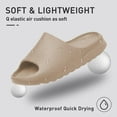 thumbnail image 3 of Ecetana Unisex Slides Sandals Soft Thick Sole Non-Slip Pillow Sandals House Slides for Women Men, 3 of 6