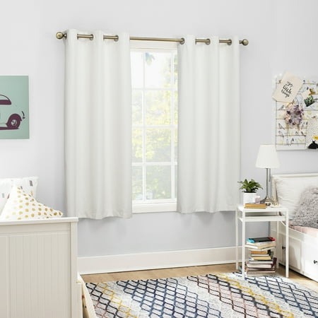 Sun Zero 2 Pack Arlo Textured Thermal Insulated Grommet Curtain