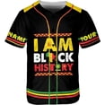 thumbnail image 2 of Lotusprinthandmade Personalized Black Pride Baseball Jersey XS-5XL Multicolor, 2 of 5