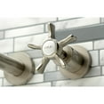 thumbnail image 4 of Kingston Brass KS8058NX Hamilton Two-Handle Wall Mount Roman Tub Faucet, Brushed Nickel, 4 of 7