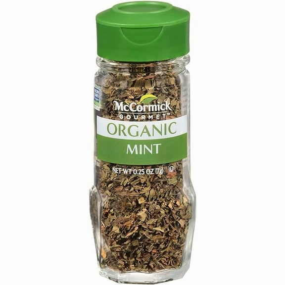 McCormick Gourmet Organic Mint, 0.25 Oz