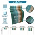 thumbnail image 5 of Table Runner Dresser Scarf 18 x 72 Inch Vintage Teal Brown Wood Grain Country Home Sweet Farm Table Runners Non-Slip Heat Kitchen Dining Table Decor for Indoor Outdoor Home Party Decoration, 5 of 7