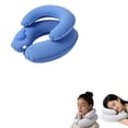 thumbnail image 6 of MMJ Inflatable Travel Neck Pillow Double Layer U Shape Press Pump with Milk Velvet Cover Washable Portable, 6 of 9