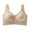 Khaki, variant on Shaoxi Womens Bras Wireless Comfortable Bra Supportive No Underwire Bras Tshirt Push Up Bralettes Plunge Seamless Bra
