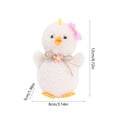 thumbnail image 3 of AYktou Easter Chicks Hanging Ornaments, 3×2×5 Inch Easter Decoration Fluff Felt Small Doll Pendant with Bow Headwear Cute Chickens Gifts for Easter Basket Stuffers Tree Hanging Party Favors, White, 3 of 6