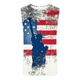 thumbnail image 4 of Mens 4th of July Tank American Flag Tank Top for Men Fourth of July Top Patriotic Tank Top Men Fourth of July Tank Men Leisure Time Fitness Home Wear Pajamas Color Cotton Fashion Printing T-Shirt, 4 of 5