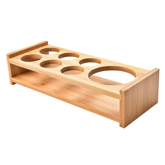 FUEENIRVA Mug Holder Wood Color 1Pack 10.2x4in